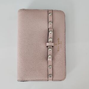 Kate Spade Pink Leather Wallet with Silver Hardware